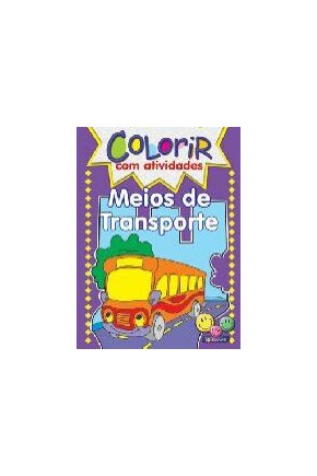Colorir com atividades: meios de transporte
