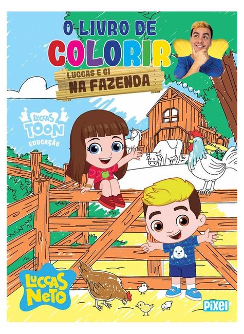 Kit Livro De Colorir Luccas E Gi + luluca + beijinhos Da Gi no