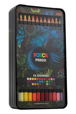 Lapis de cor 36 cores posca profissional -r 573900