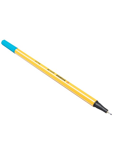 caneta hidrogrfica point 88 stabilo 8851 azul turquesa
