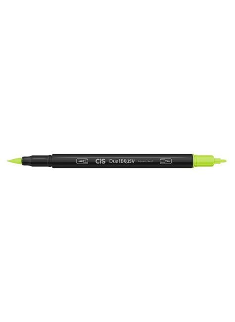 caneta cis dual brush 24 verde abacate