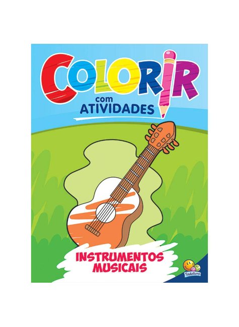 colorir com atividades instrumentos musicais