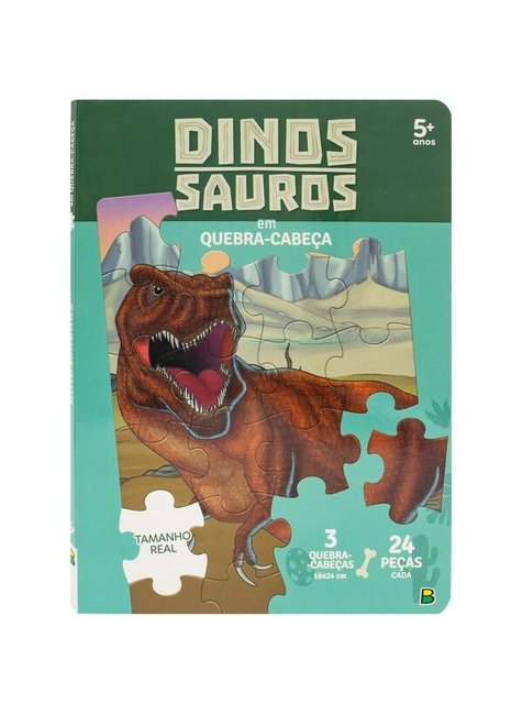 Blu Editora - Quebra-Cabeça Grande: Dinossauros