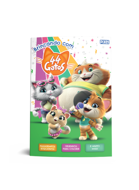 LIVRO COLORIR 44 GATOS