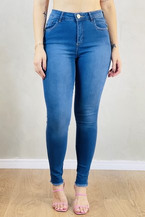 Calça Jeans Feminina One Cintura Alta Wide Leg