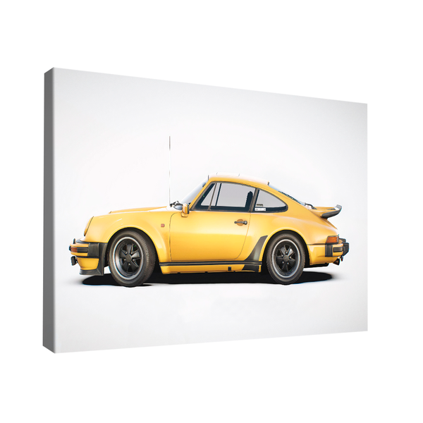 Quadro Porsche 911 Amarelo Lado -- Br Artes