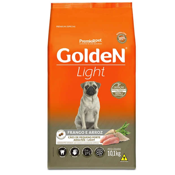 Ração Golden Fórmula Mini Bits Light para Cães Adultos de Pequeno