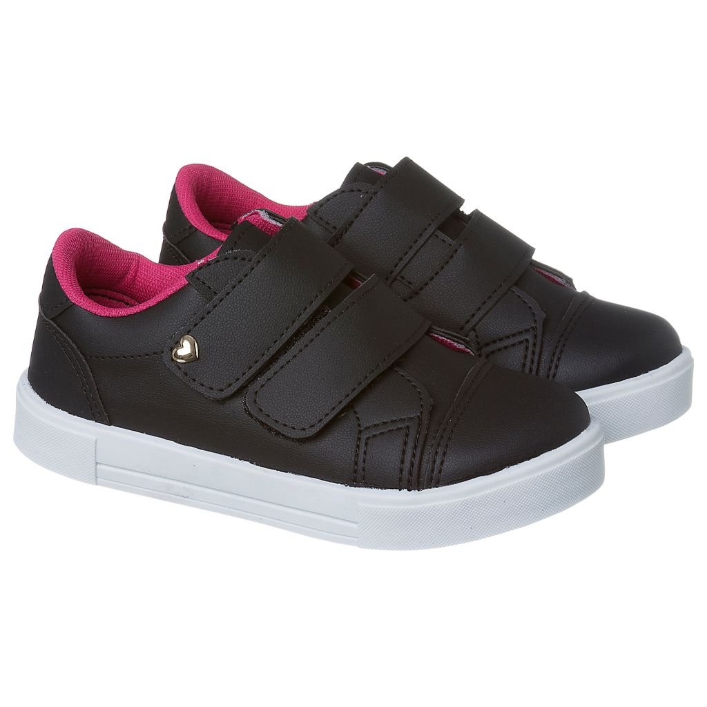 Tenis preto hot sale escolar infantil