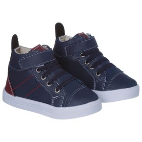 Tênis Quiz Slip On Calce Fácil Confort 63-180222 Azul/bege