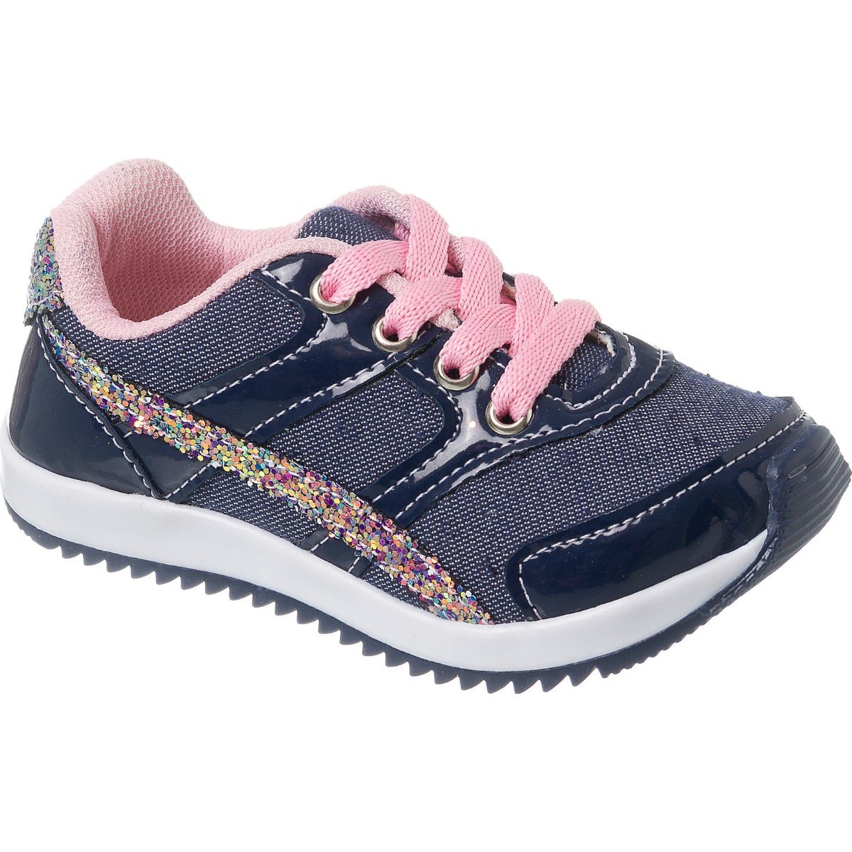 Tenis preto best sale com glitter infantil