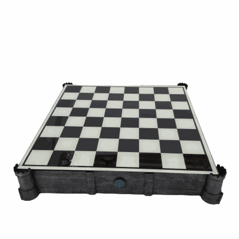 Jogo de xadrez tabuleiro vidro transparente fosco 35x35 cm em Promoção na  Americanas