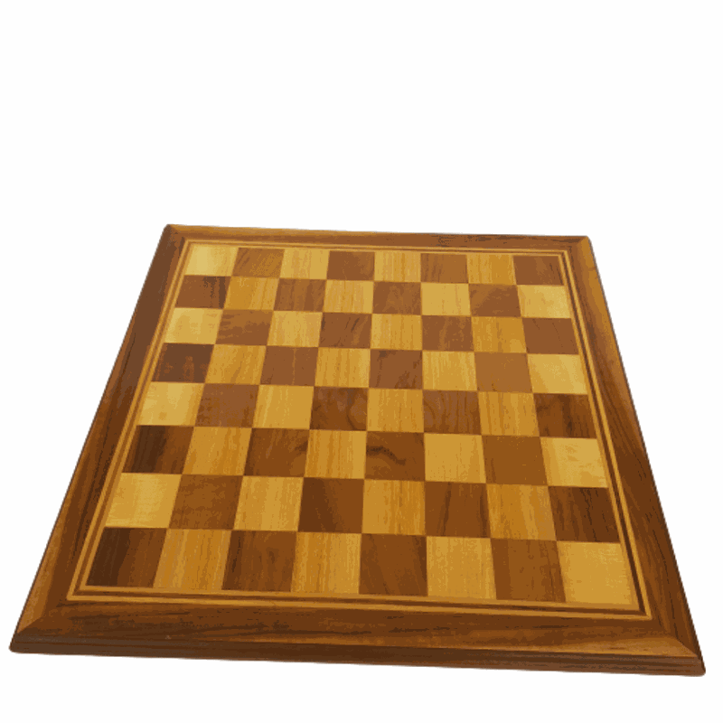 Tabuleiro em madeira para xadrez e Damas