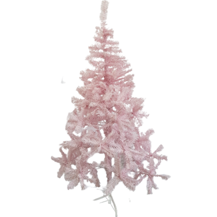 Árvore Natal 1.20m Rosa Nevada com 728 Galhos