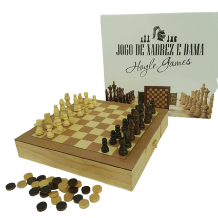 Jogo de tabuleiro xadrez dama 3 em 1 chess set pequeno hoyle 1