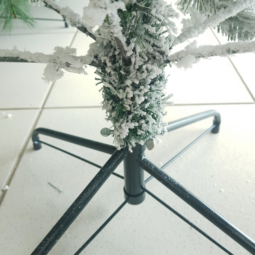 Diy fazendo árvore de natal nevada 