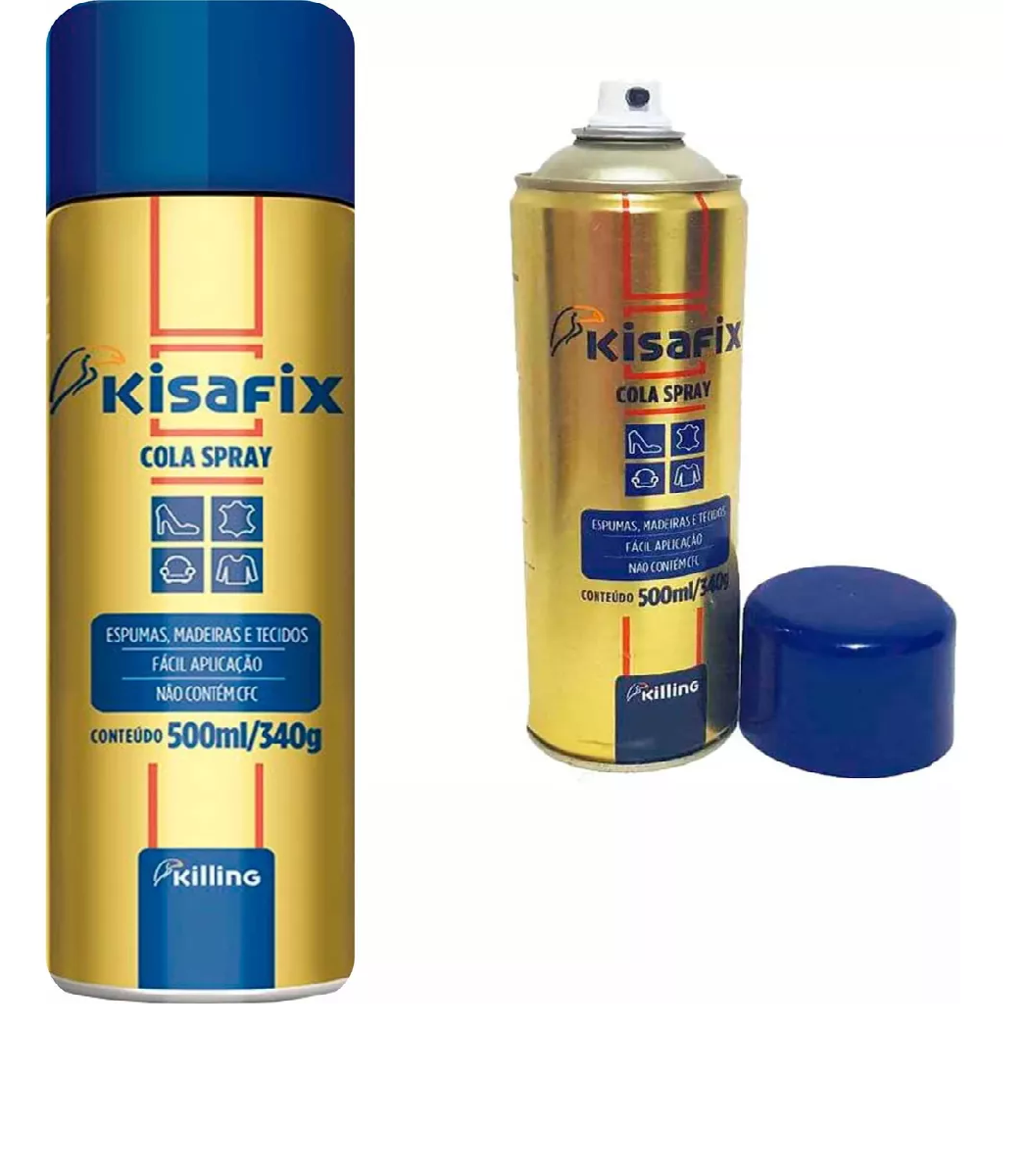 Adesivo Spray resistente aerosol 340gr para teto, laterais automotivas e uso geral killing