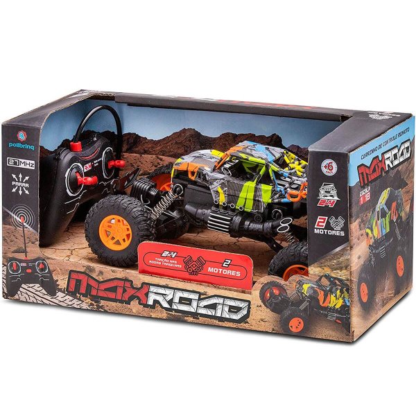 Carro Monster Truck Carrinho De Controle Remoto Recarregavel