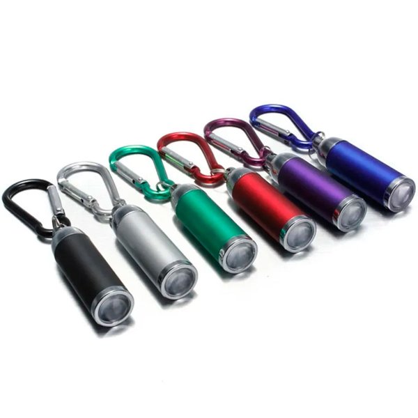 02 mini lanterna led chaveiro mosquetao portatil multifuncional