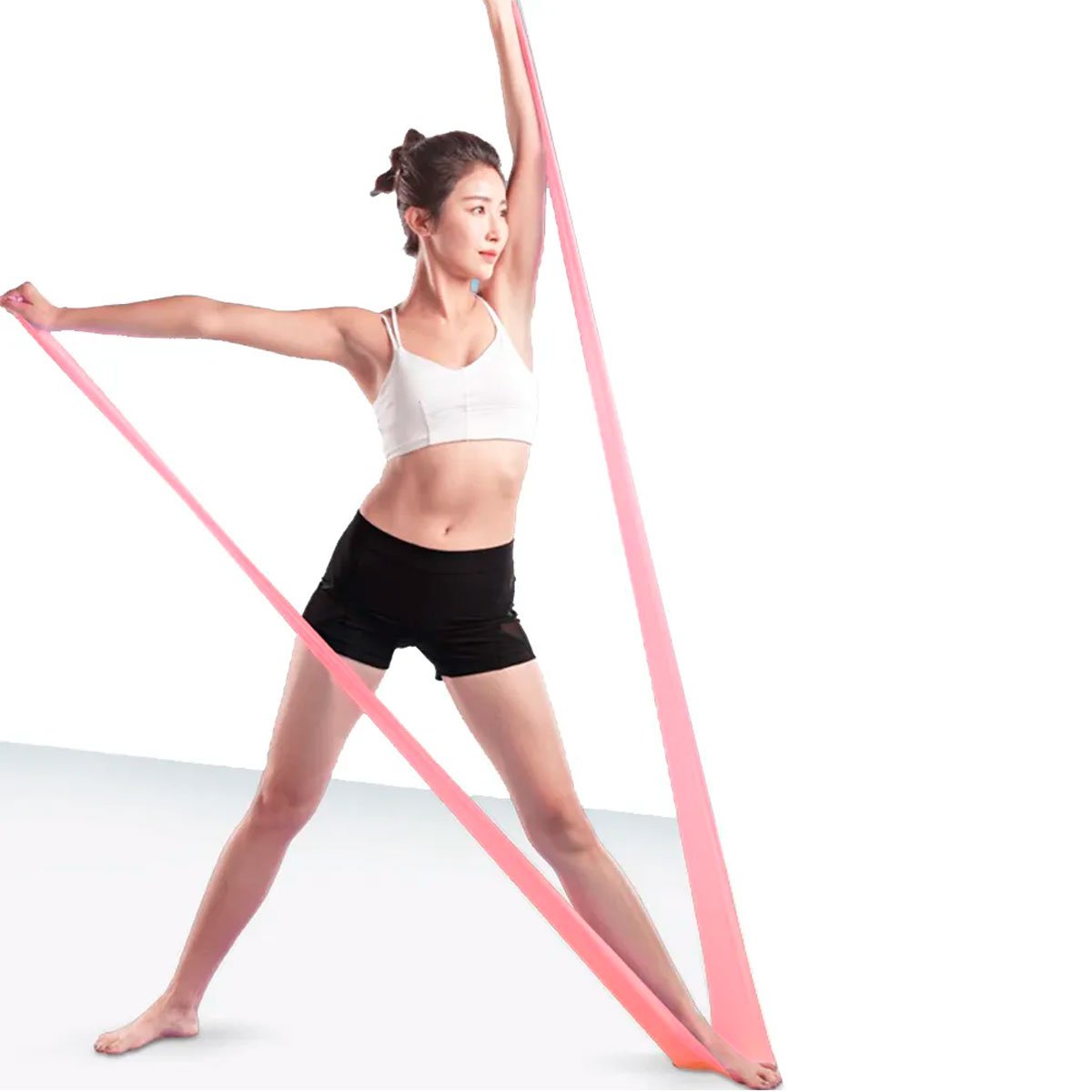 faixa elastica resistente p treino alongamentos exercicios