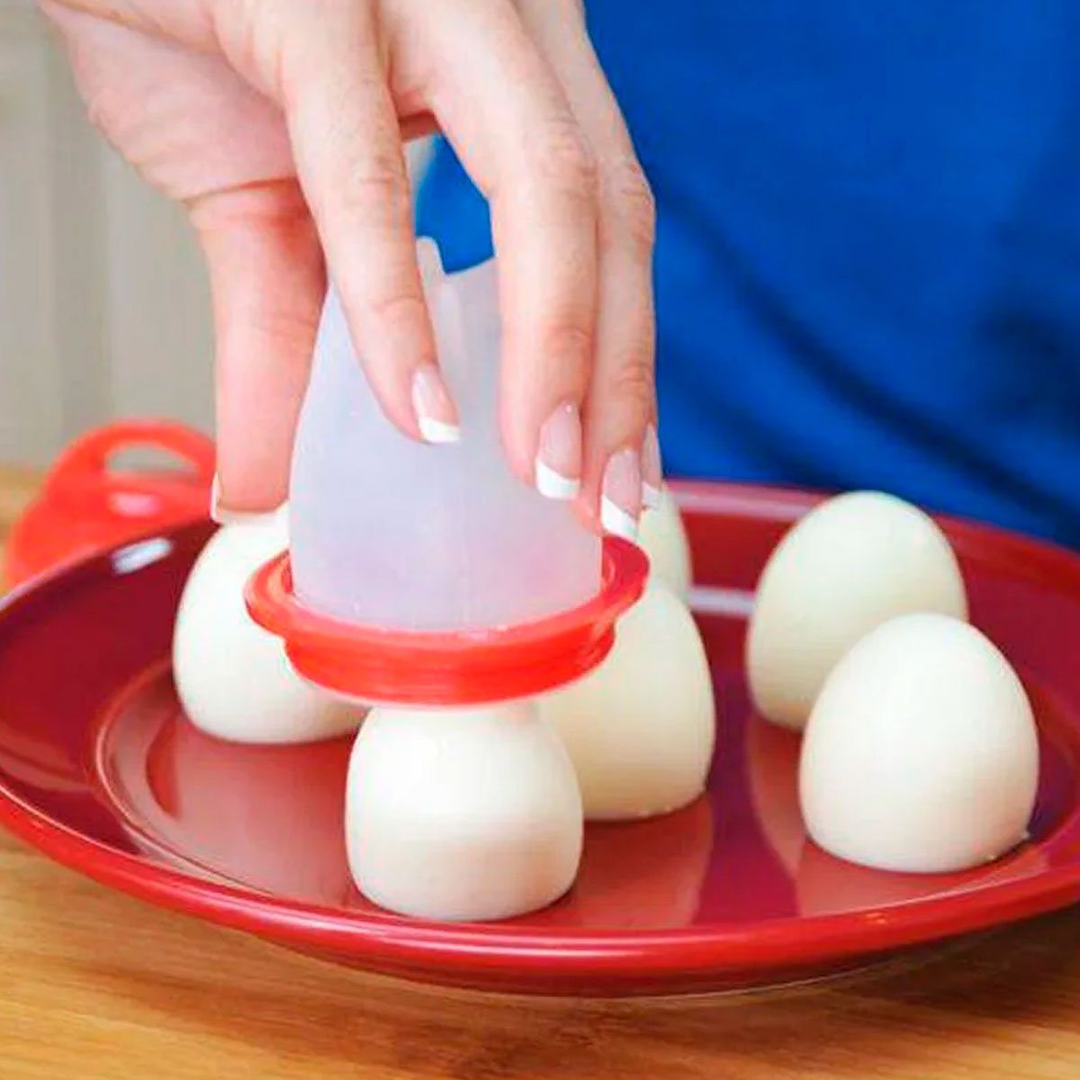 04 kit 6 formas copo silicone para ovos cozinha fogao