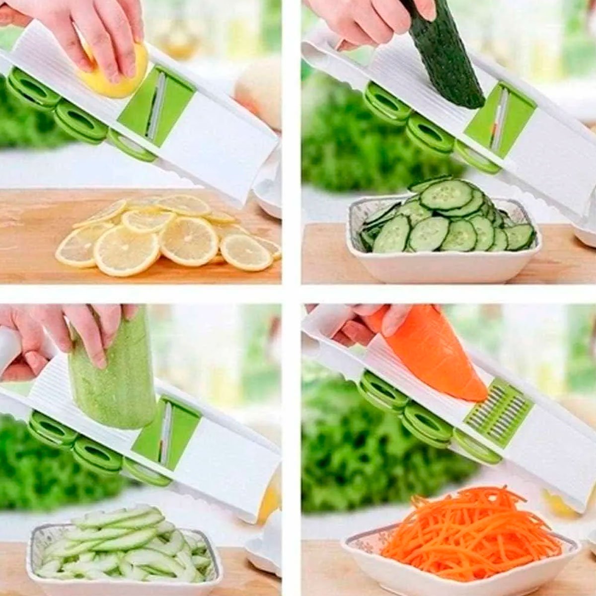 09 ralador cortador fatiado de legumes salada multiuso 5 em 1