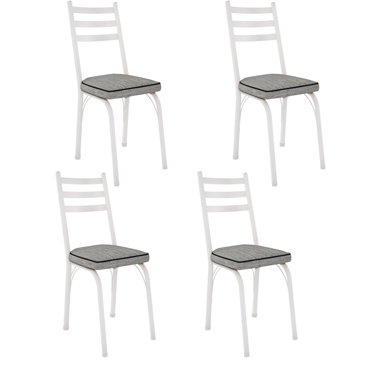kit 4 cadeira nara 141 branco grafiato