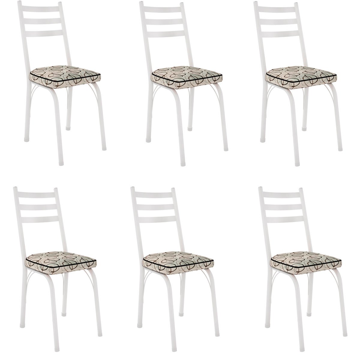 kit 6 cadeira nara 141 branco cedro