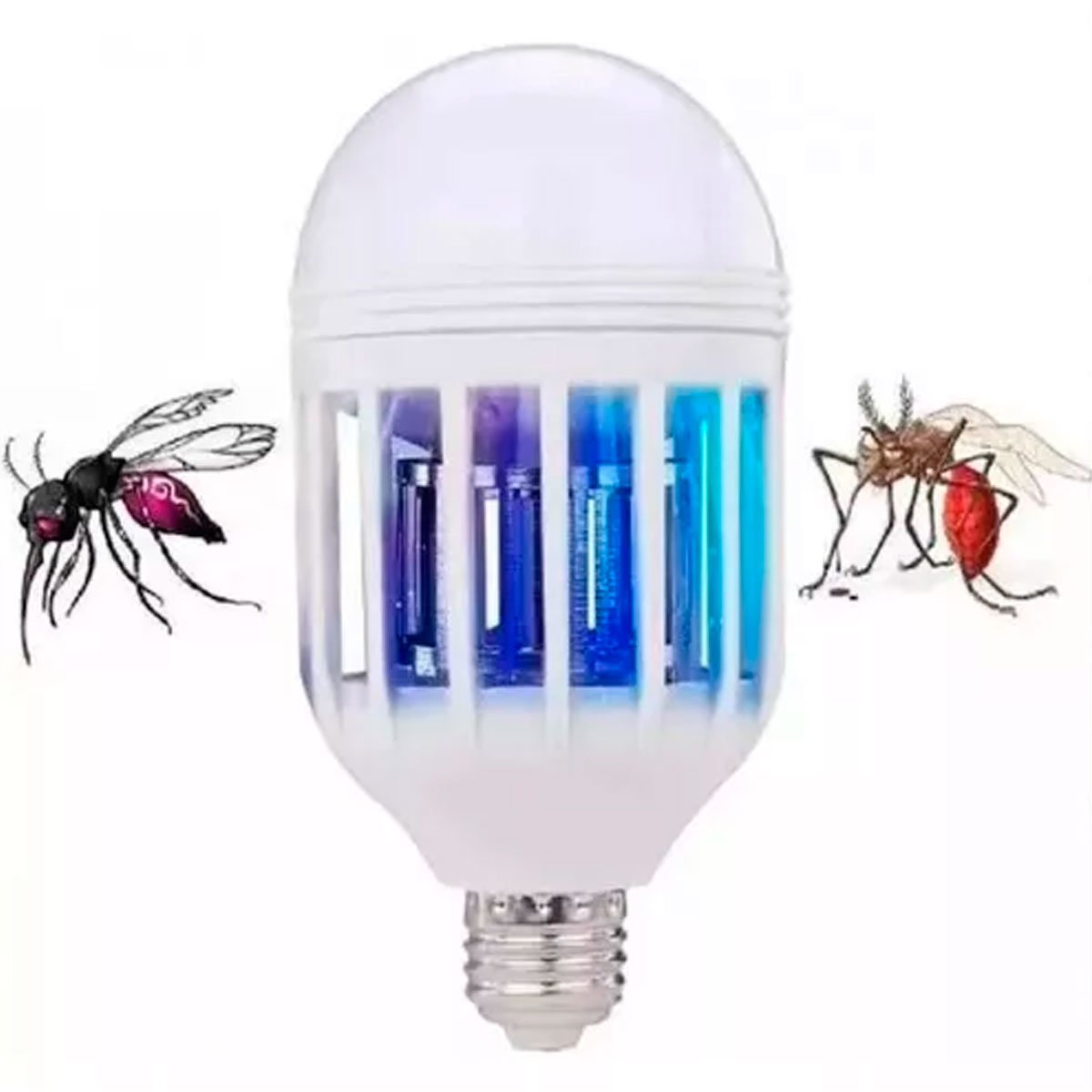 lampada led repelente eletrico mata mosquito