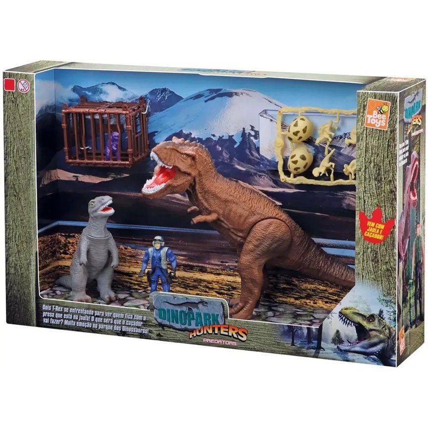 Brinquedo Dinossauro Dinopark Tiranossauro Rex com Som - Bee Toys