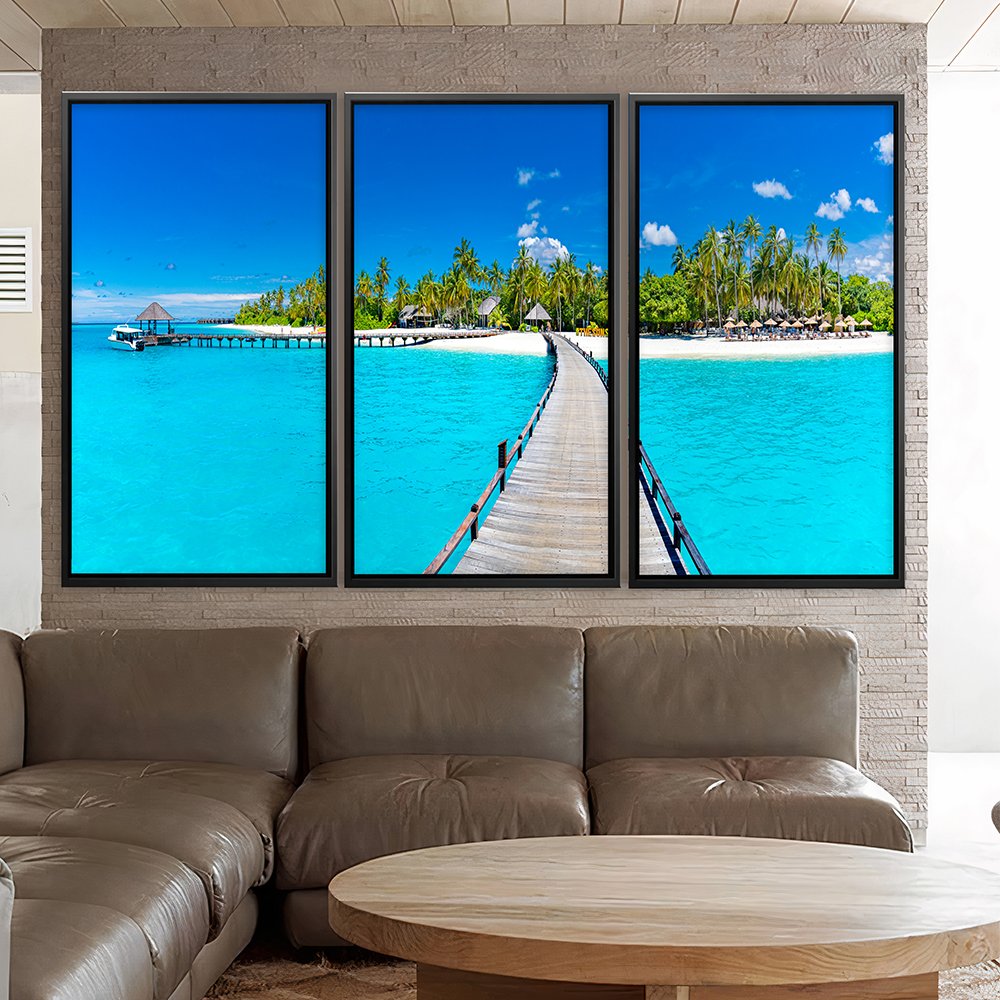quadros-decorativos-trio-praia-aguas-cristalinas