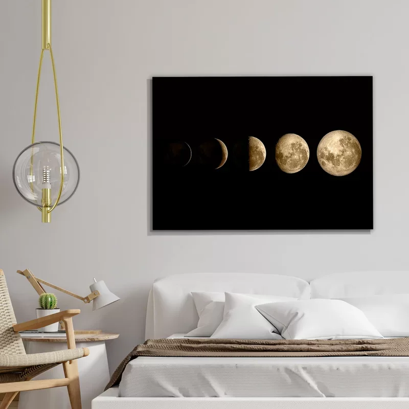 Tela Decorativa Grande Fases Lua - 60cm x 90cm