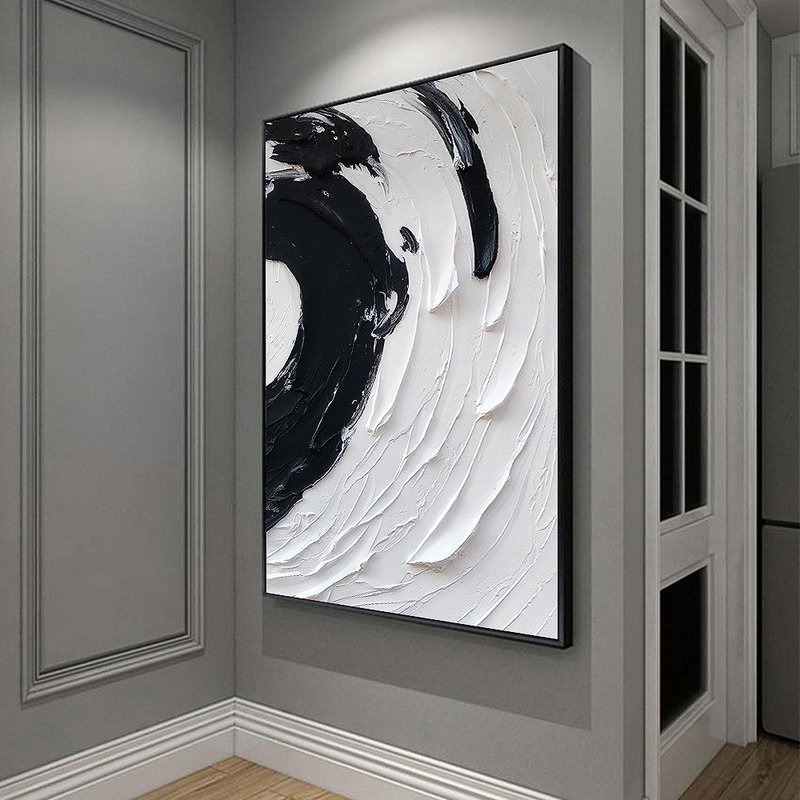 Quadro Decorativo Abstrato 3D White