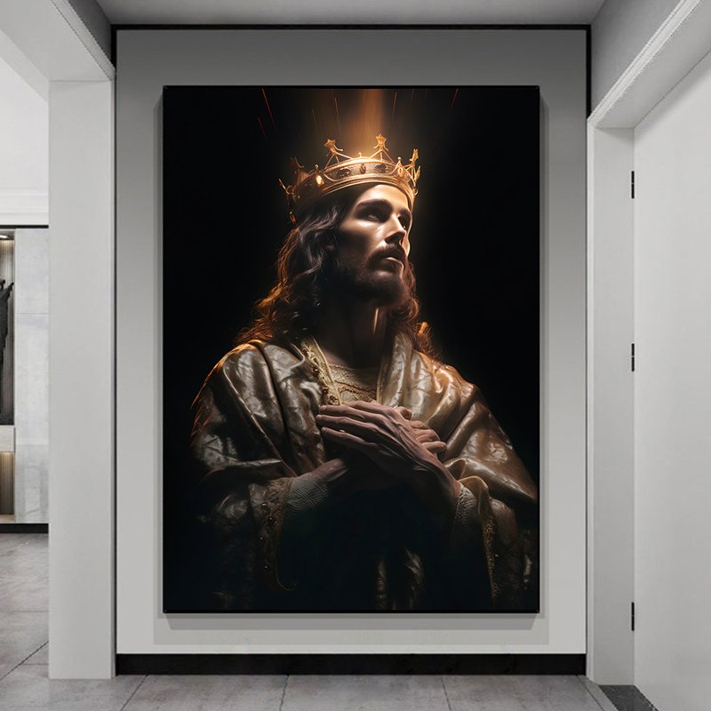 Quadro Decorativo Rei Jesus Cristo