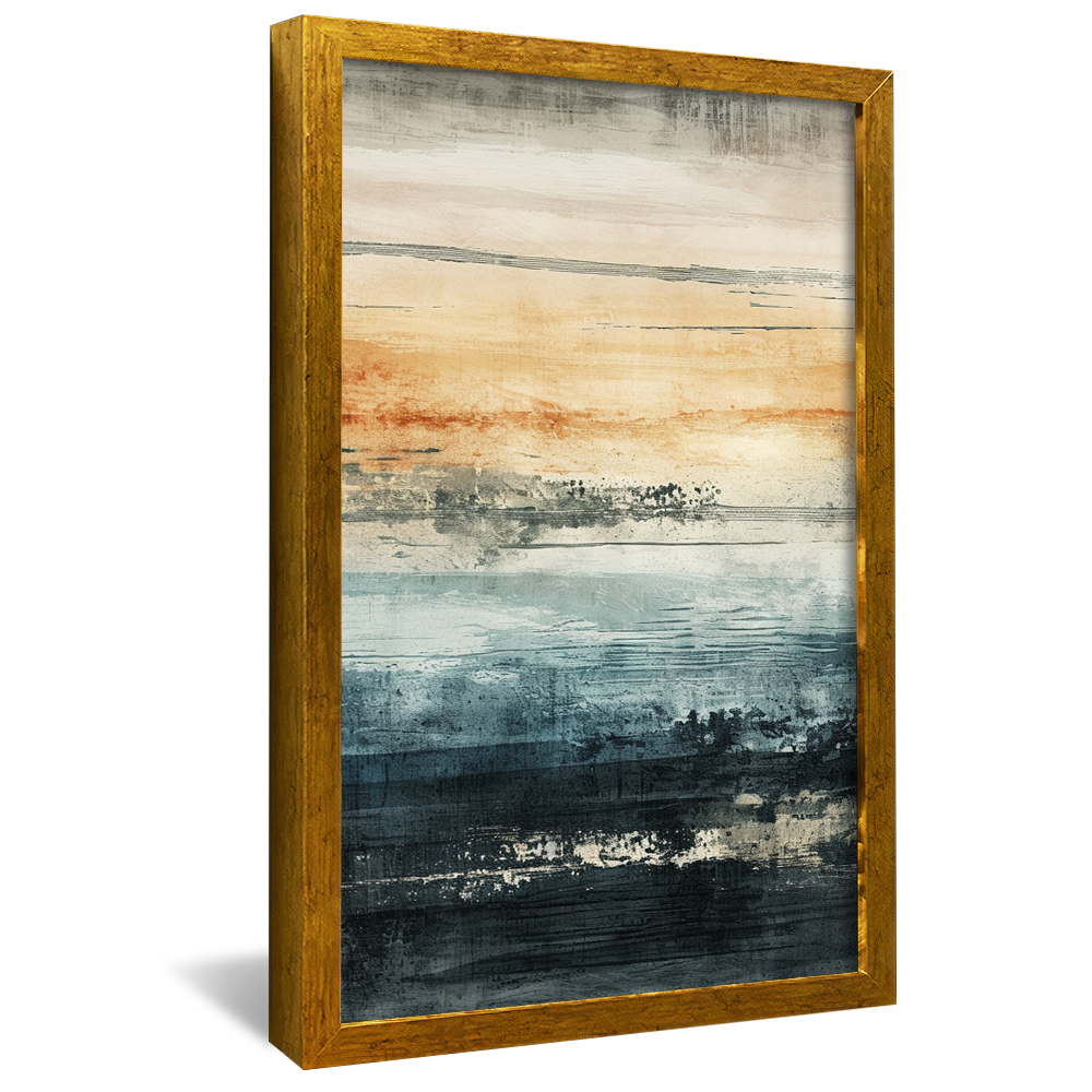 Quadro Decorativo Tons Ferrugem Parede V