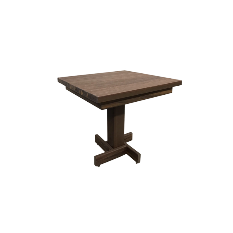 mesa de bar em madeira plastica