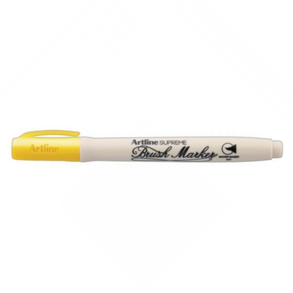 Caneta Artline Brush Marker Fluor Amarelo