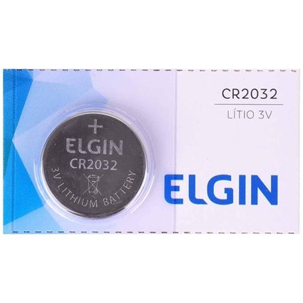 Pilha Elgin Bateria Botão Cr2032 3v