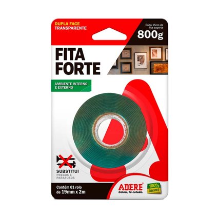Fita Dupla Face Adere Forte 19mmx2m