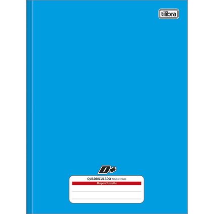 Caderno Quadriculado Cd 0.7 96 Folhas Azul