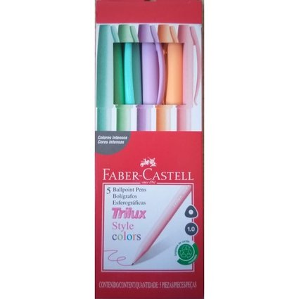 Caneta Faber Castell Trilux Style Colors C/5