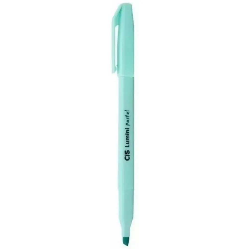 Caneta Marca Texto Cis Lumini Pastel Azul Turquesa Unico