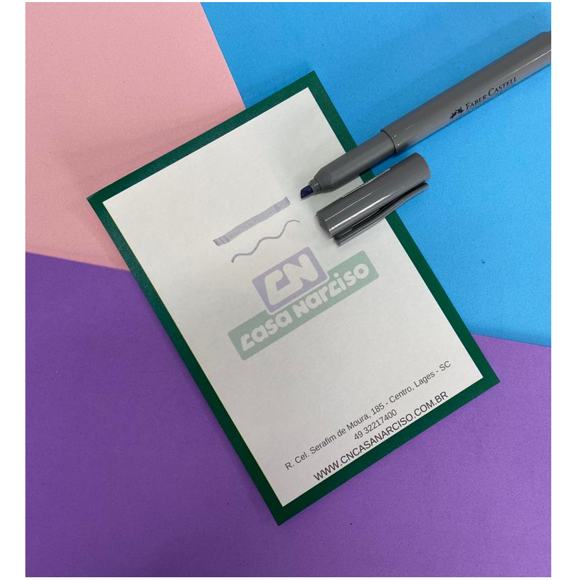 Marca Texto Faber Castell Cinza Marca Texto Faber Castell Cinza