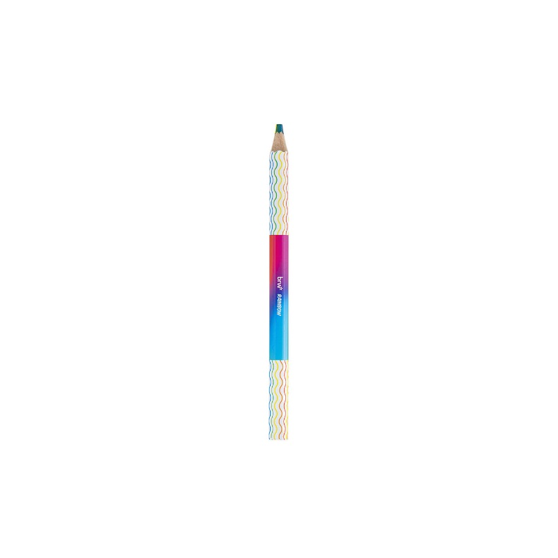 Lápis de cor escolar sextavado 24 cores BRW