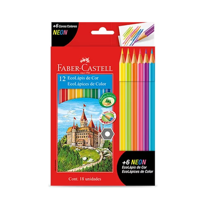 Lápis de cor Carbon Leo&Leo com 24 cores