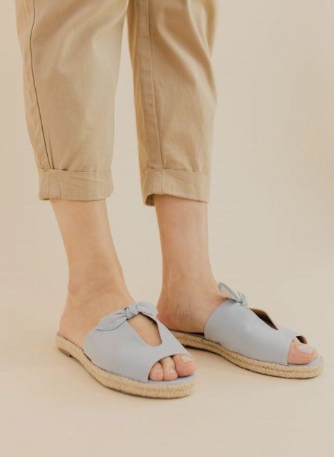 Open Mule Espadrille Lona Open Mule Espadrille Lona