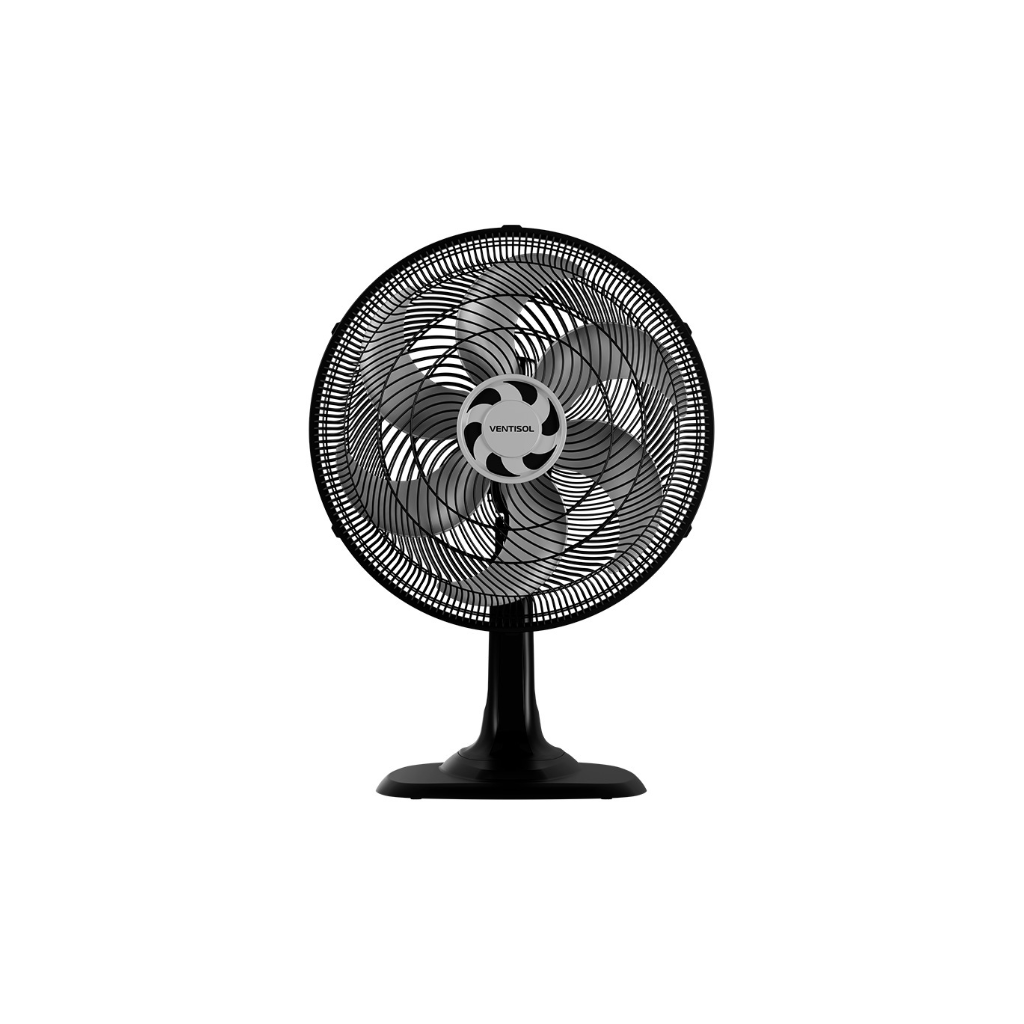 Ventilador de Mesa Ventisol Turbo 6 40cm Preto - 220V — foto 1