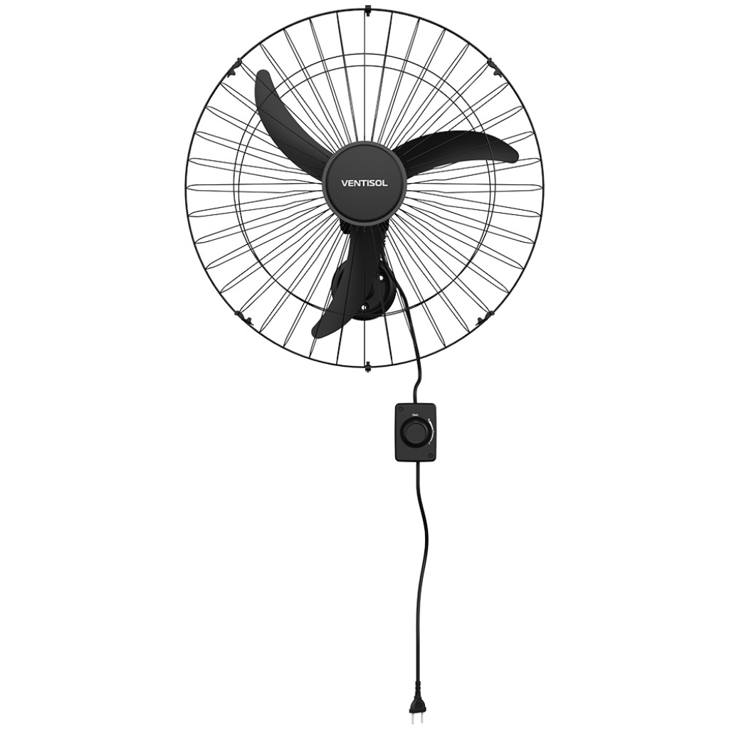Ventilador de Parede Ventisol New 60cm Preto - 220V — foto 2
