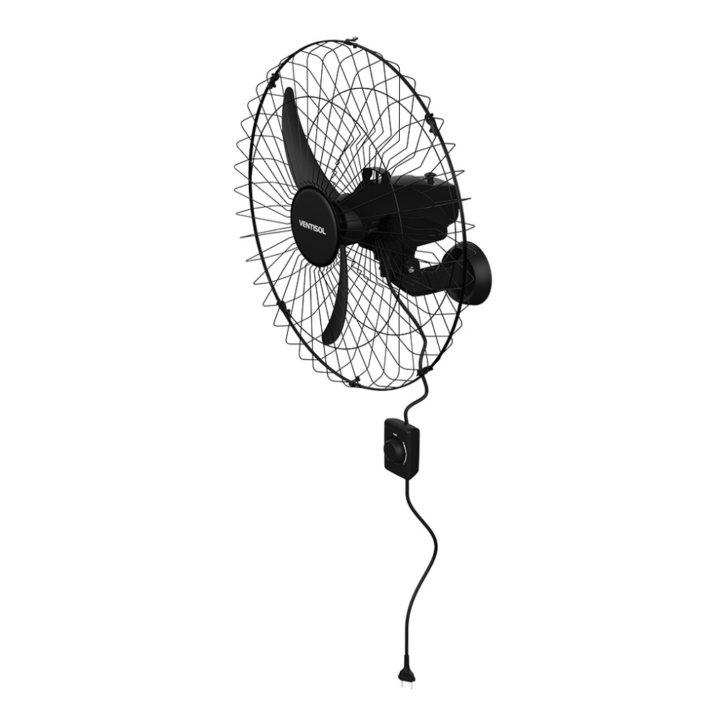 Ventilador de Parede Ventisol New 60cm Preto - 220V — foto 3