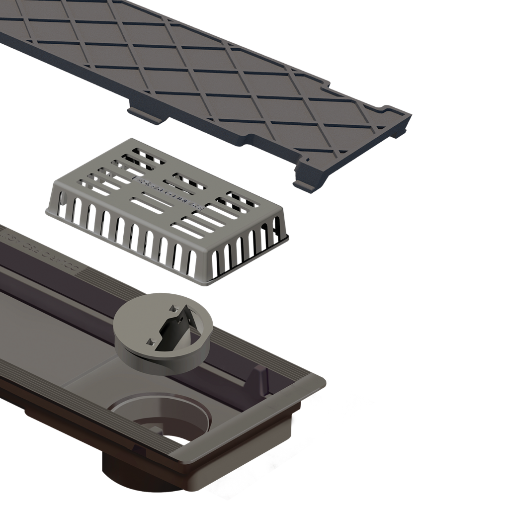 Ralo Linear Novii PVC Seco 6085 75cm Oculto — foto 3
