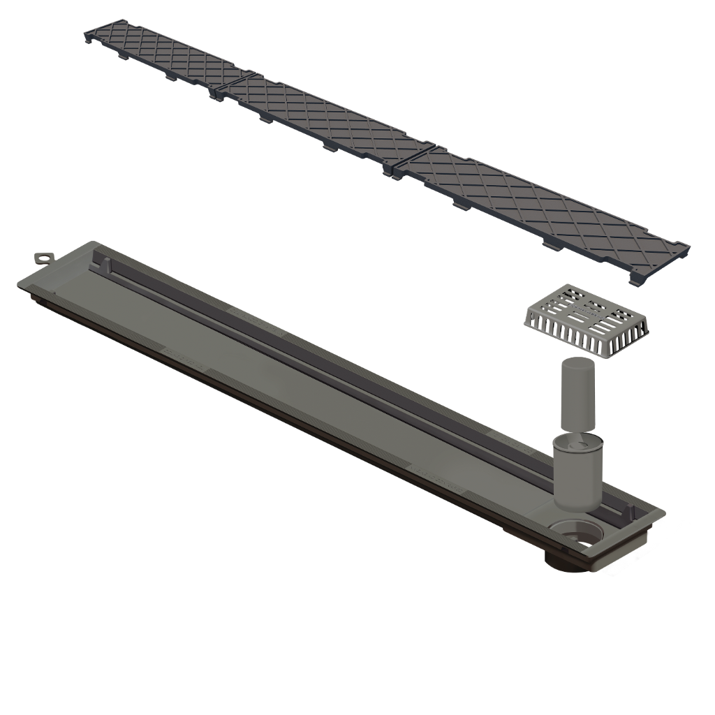 Ralo Linear Novii PVC Sifonado 6087 75cm Oculto — foto 2